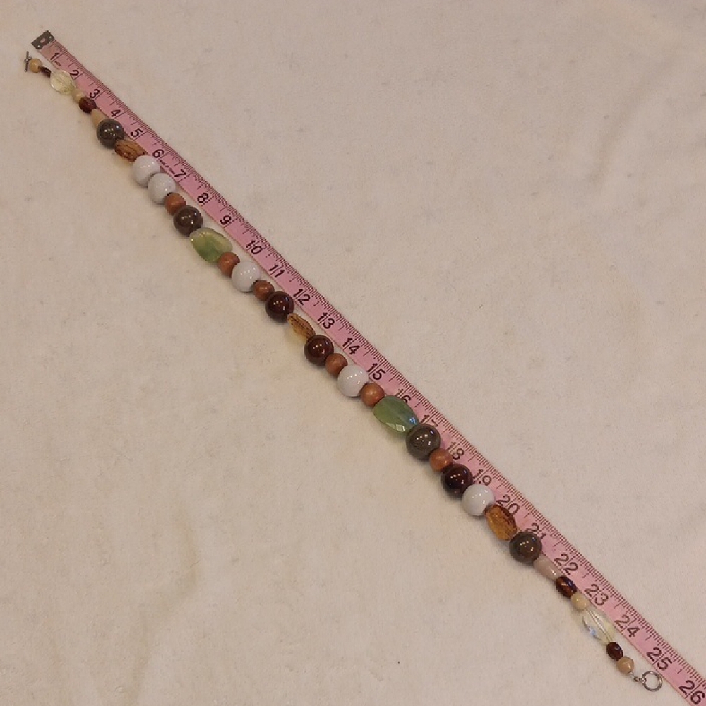 Artisan Handmade Chunky Multicolor Beaded Necklace - Picture 7 of 7